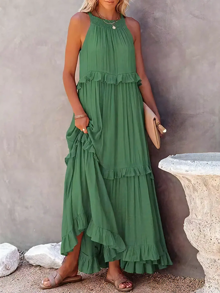 Elsie | Abito Maxi con Volant