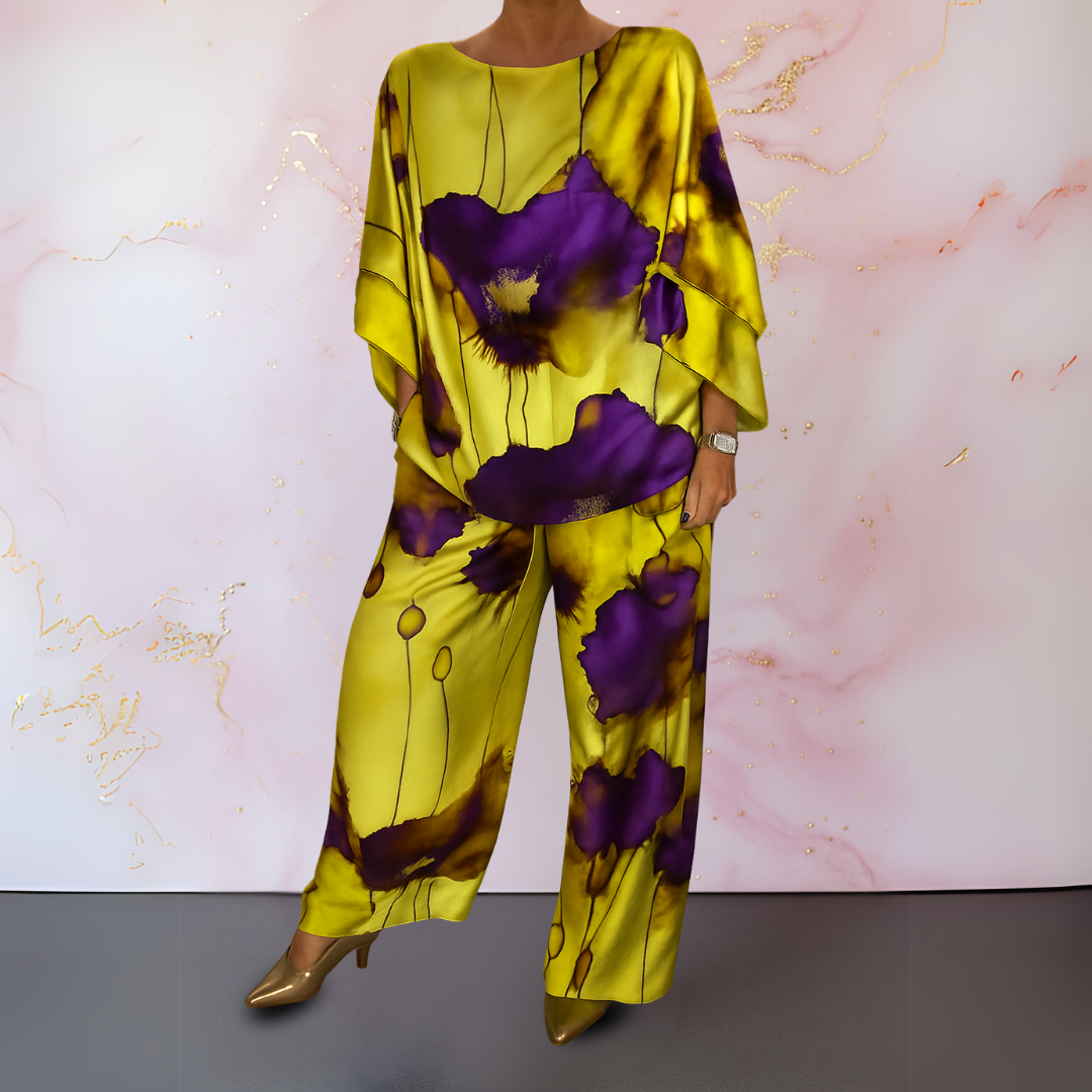 Moniek™ | Set da Donna in Raso a Due Pezzi