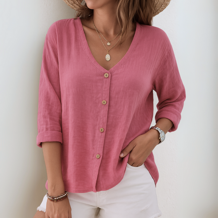 Eirlys – Blusa Relaxed con Bottoni