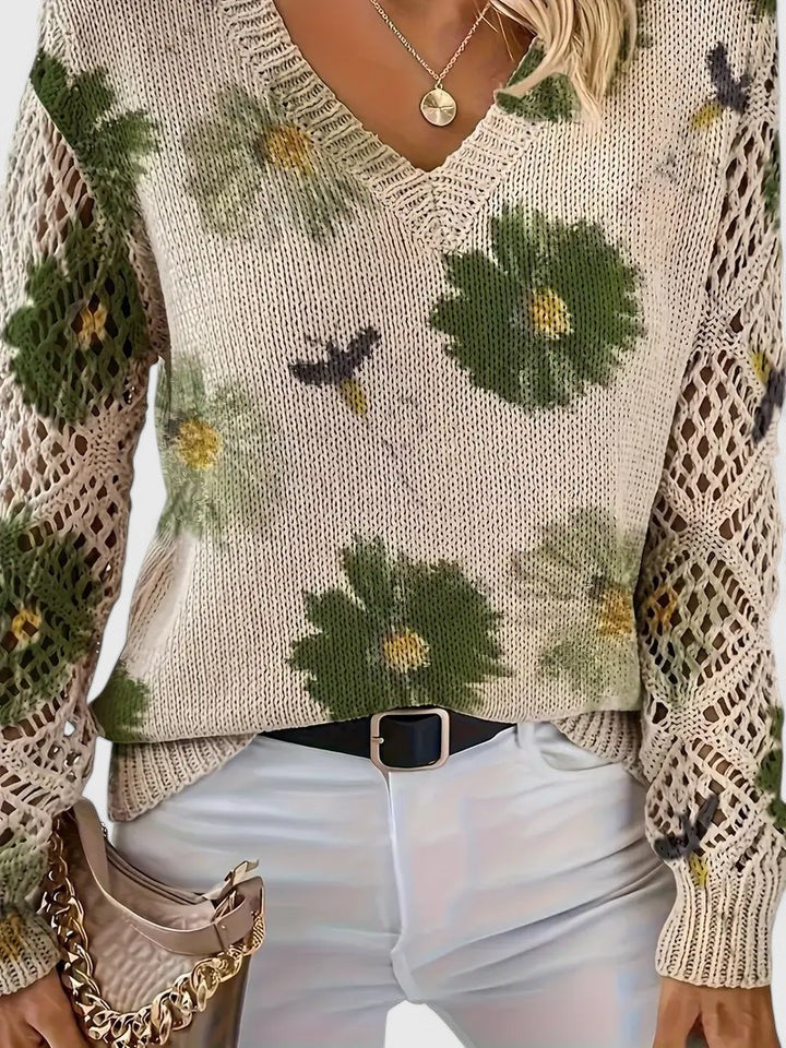 Kaiti | Elegante Maglione Floreale