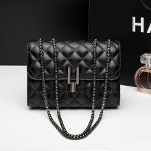 Borsa a Tracolla Mini Tartan Elegante Nera