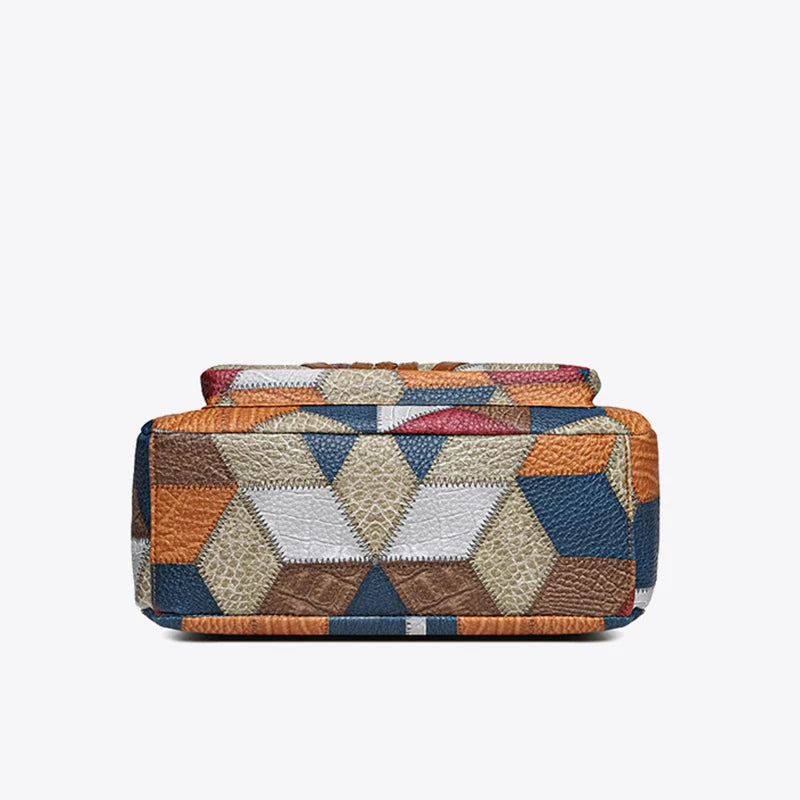 Borsa a Spalla Patchwork Fern