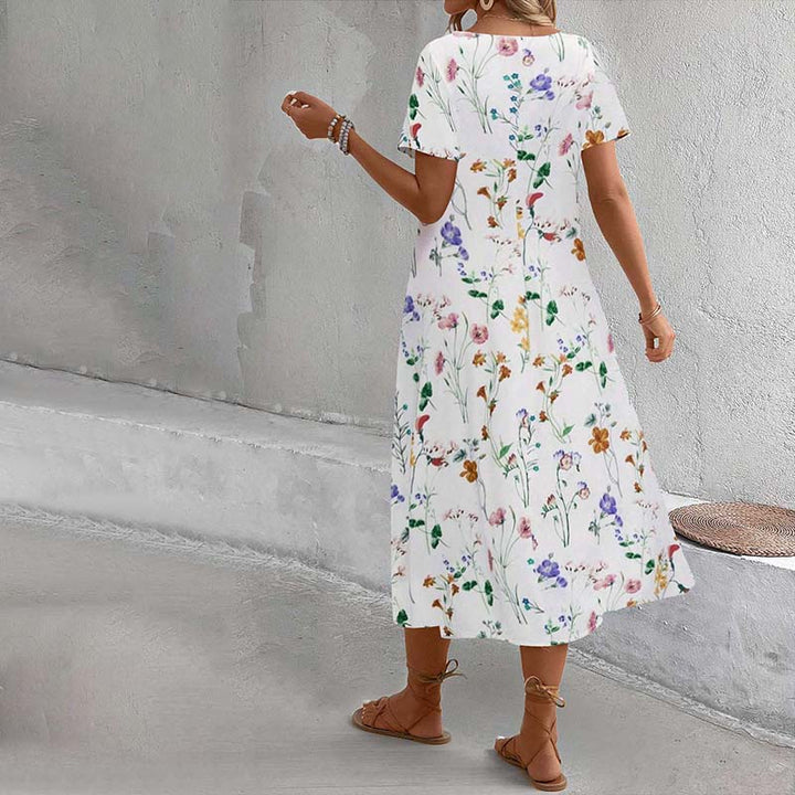 Abito Casual con Stampa Floreale