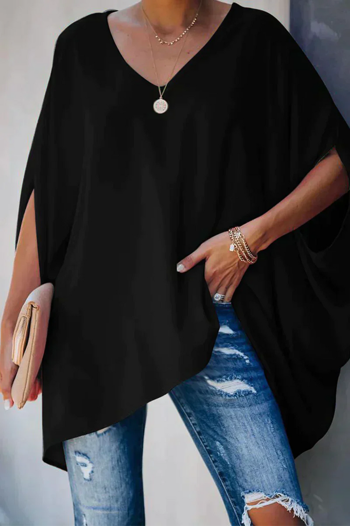 blusa tagliata larga per primavera/estate