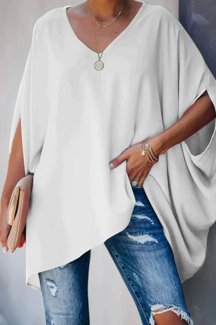 blusa tagliata larga per primavera/estate