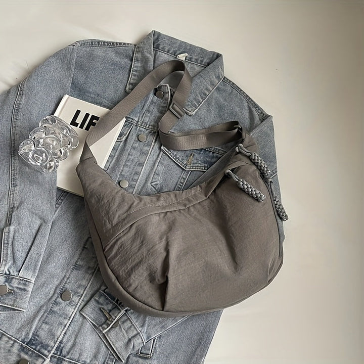 Borsa a Tracolla Elegante in Nylon da Donna