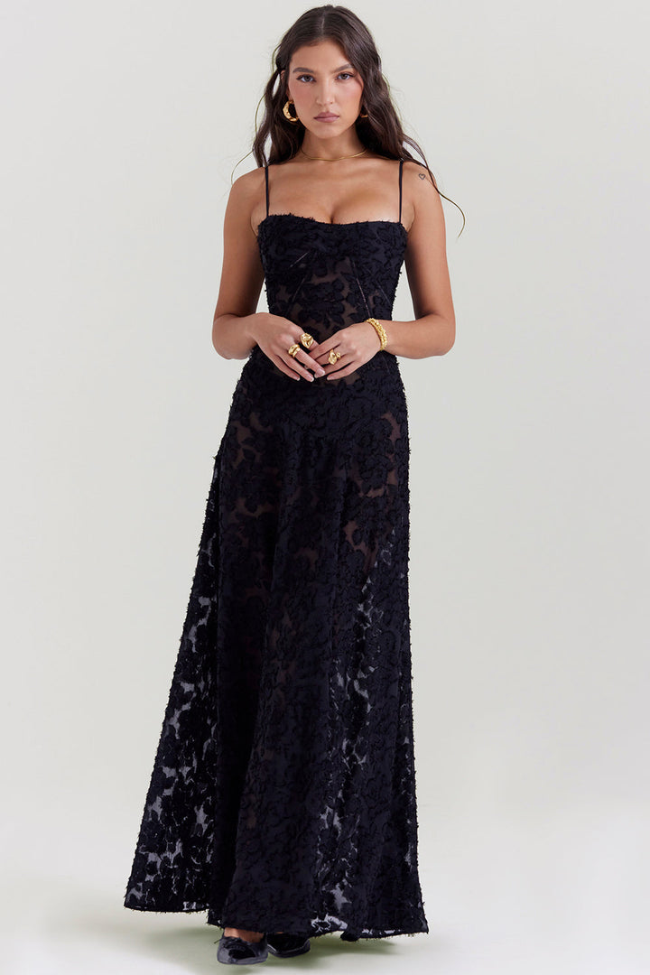 Paulette™ - Elegante abito lungo con corsetto