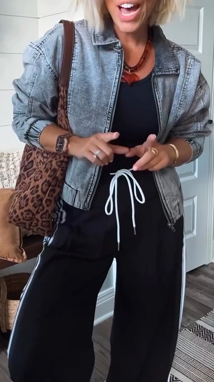 Valentina | Giacca in Denim Tidløs con Zip