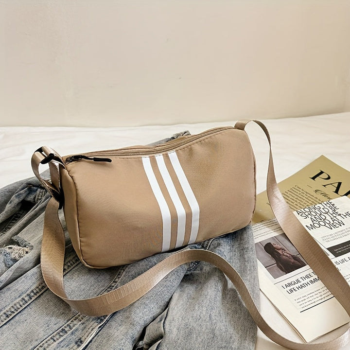 Borsa a Tracolla Casual a Righe da Donna