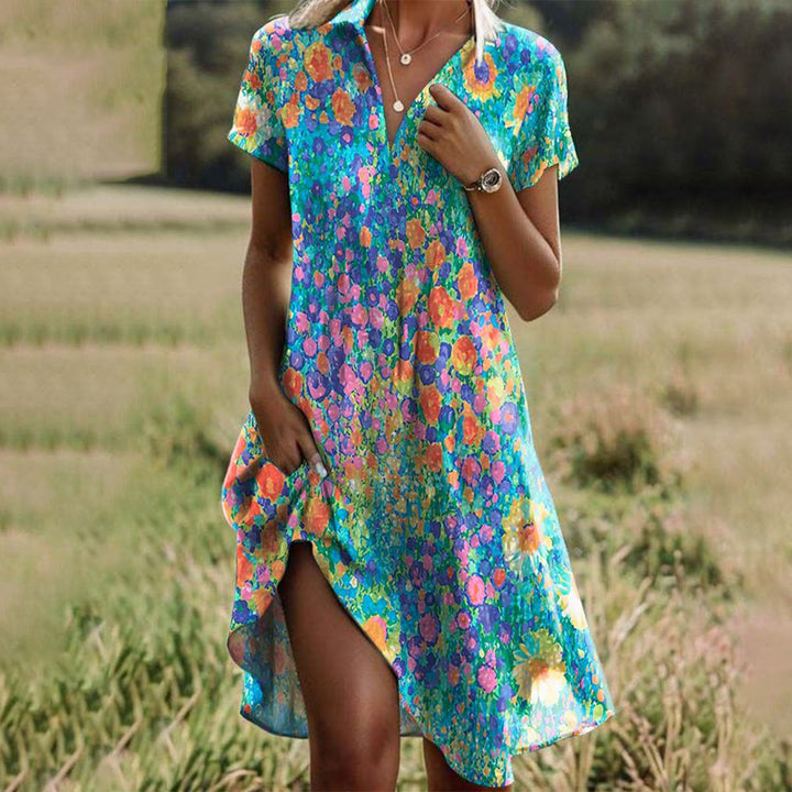 Azaria – Abito Midi Boho Stampato