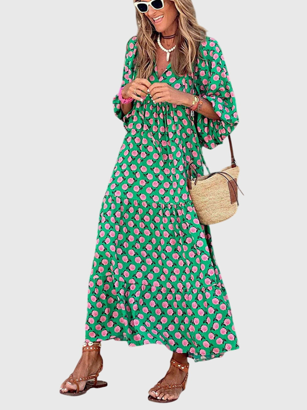 Dawn - Elegante maxi dress largo