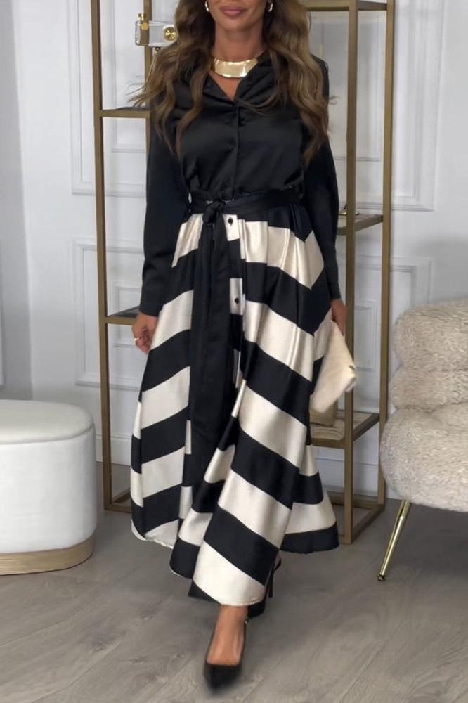Emma - Abito Elegante a Righe