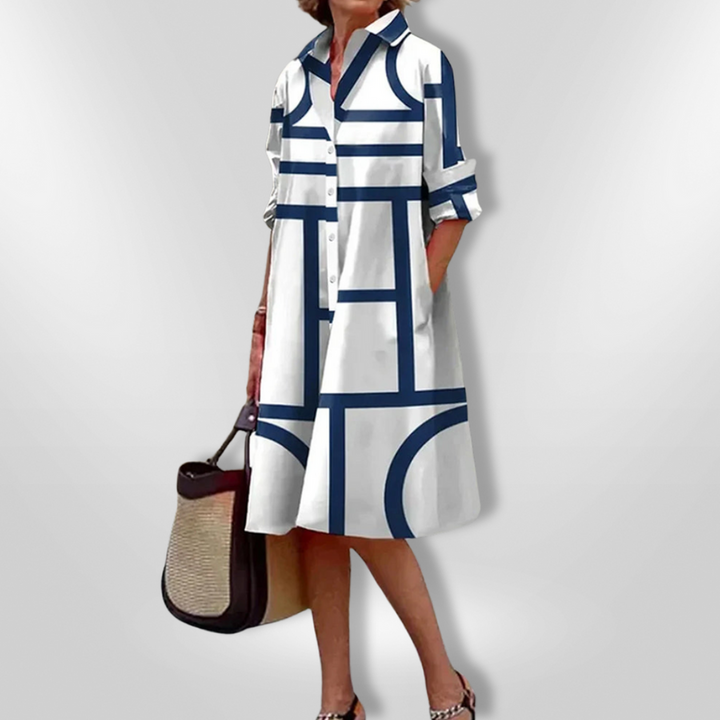 LYNNA – Vestito midi con bottoni e tasche