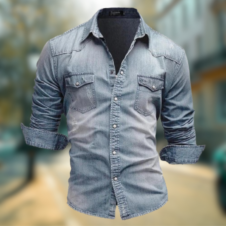 FALCO | CAMICIA DA UOMO DENIM ARTIGIANALE