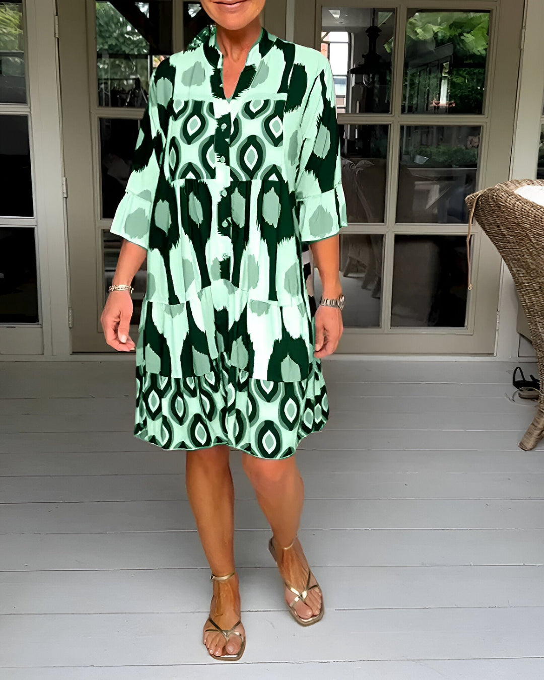 Mia | Vestito Midi con Bottoni