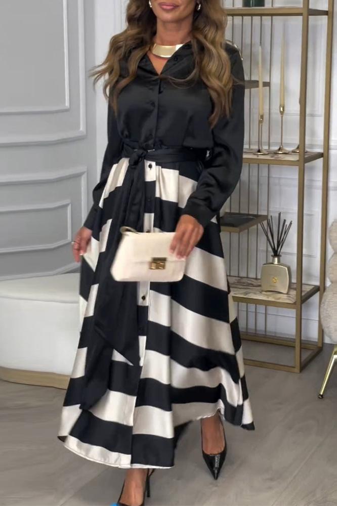 Emma - Abito Elegante a Righe