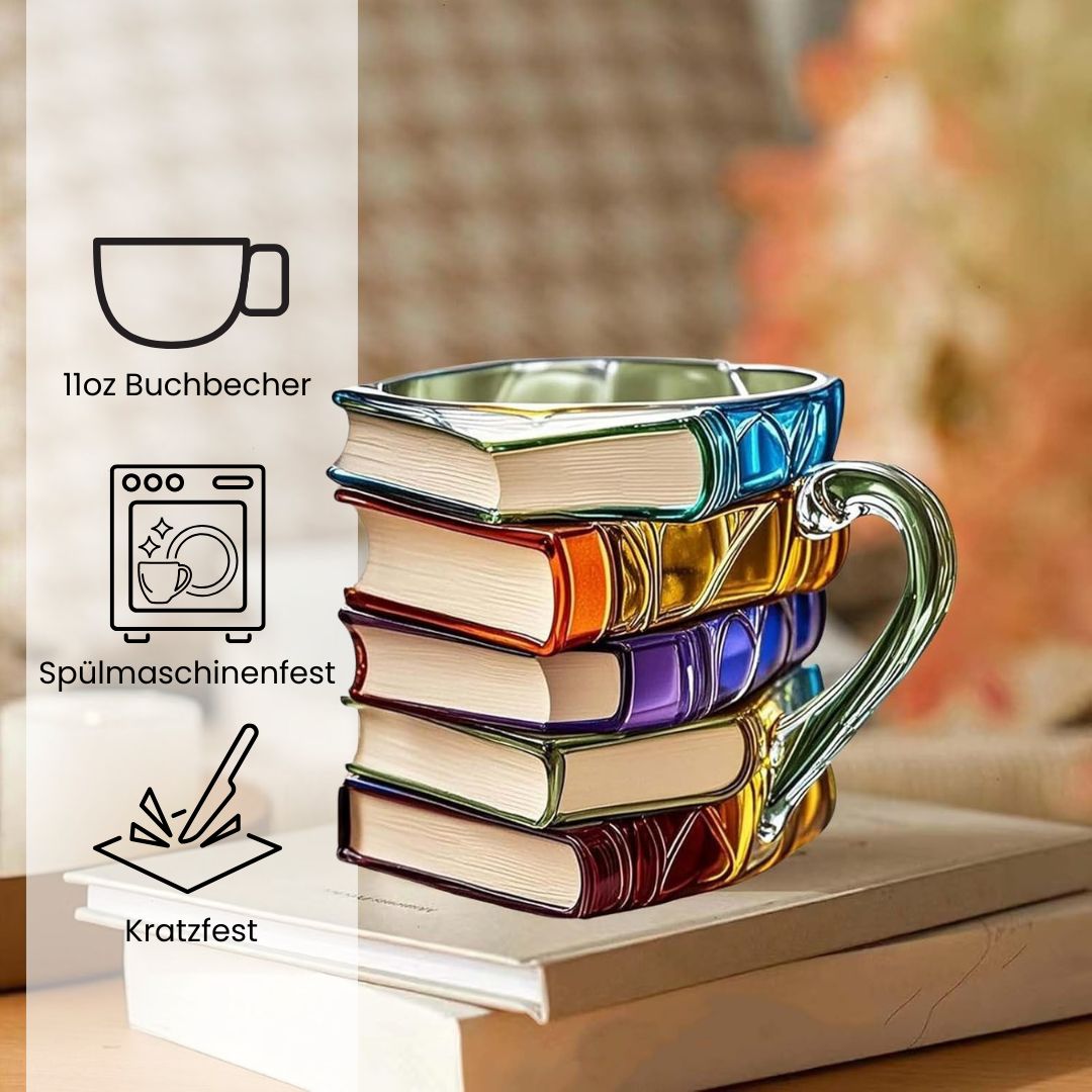 Tazza 3D Felicità della Lettura fatta a mano – Originale