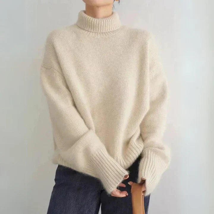 Maglione Collo Alto in Cashmere Morbido ed Elegante