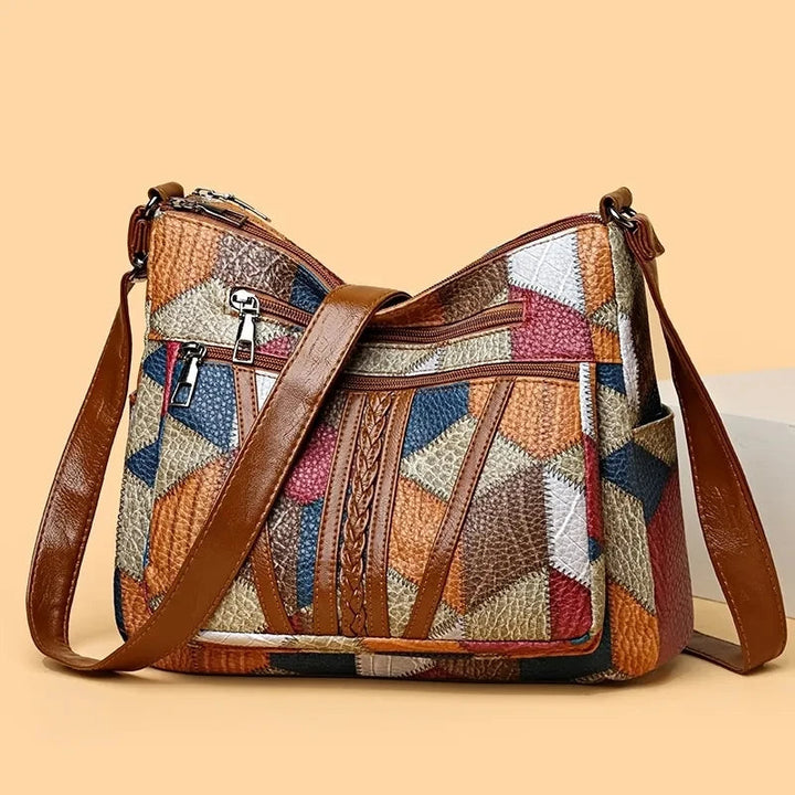Borsa a Spalla Patchwork Fern