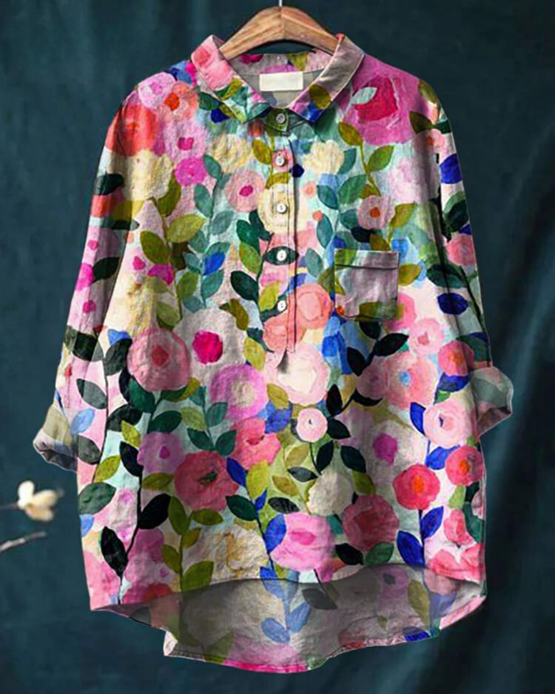 SERAPHINA I RETRO-BLOUSE FIORITE