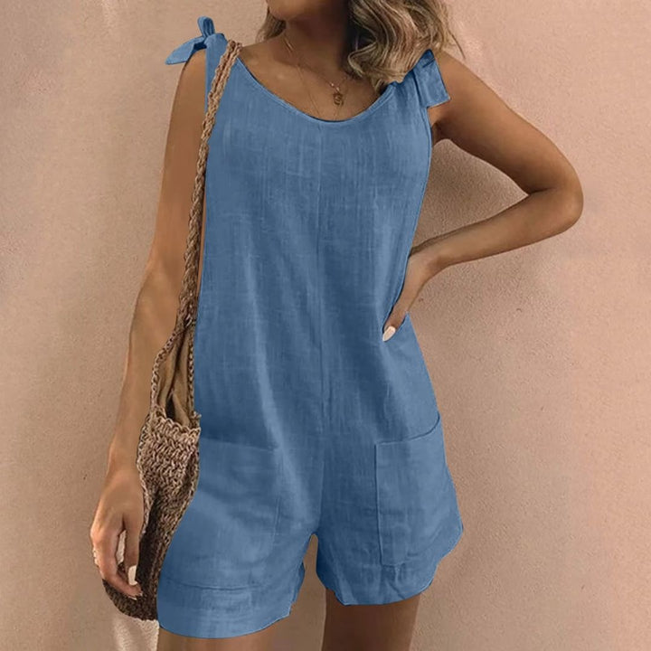Maia | Tuta con Spalline a Fiocco e Tasche