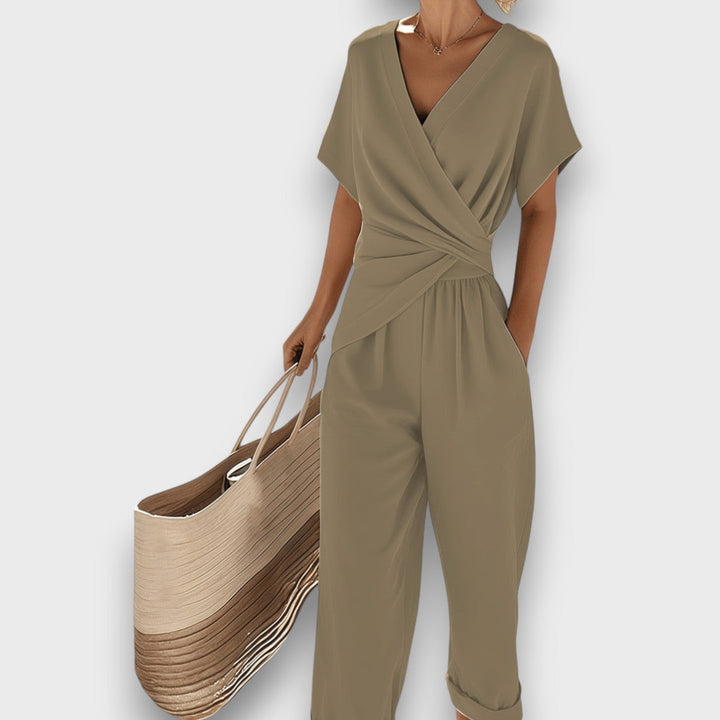 Celira – Jumpsuit estivo con effetto incrociato