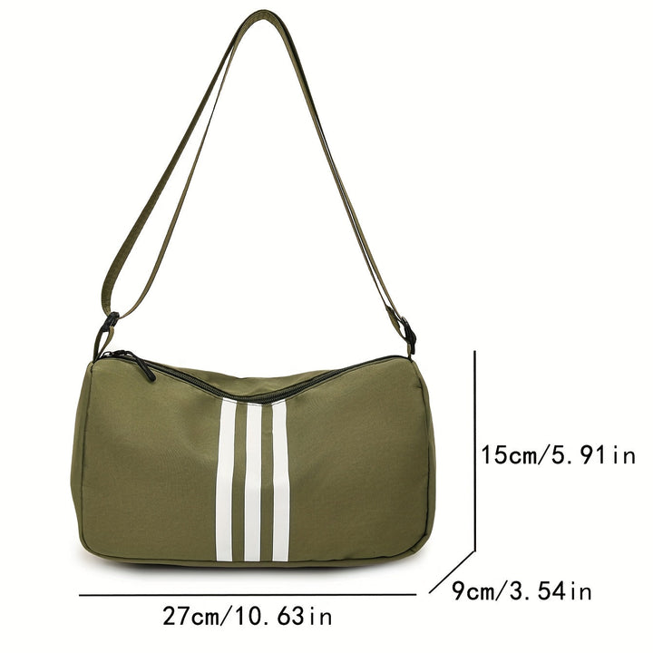 Borsa a Tracolla Casual a Righe da Donna