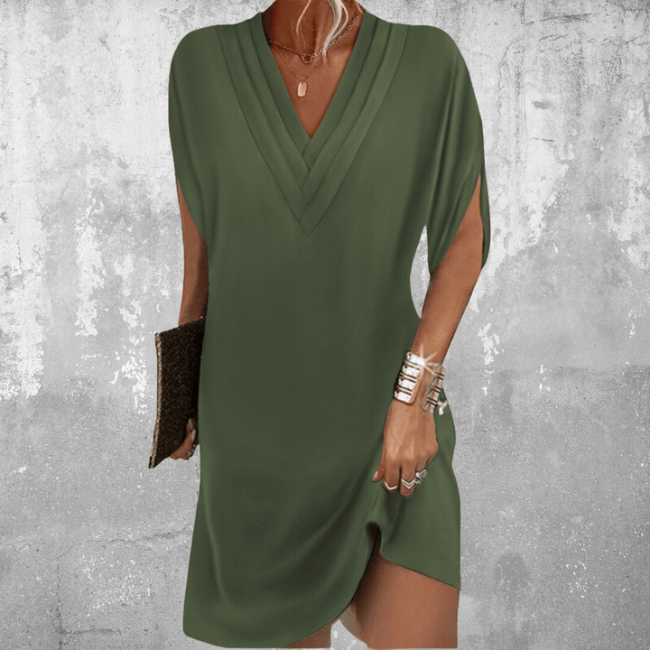 Helena™ - Abito elegante con scollatura a V che valorizza la figura