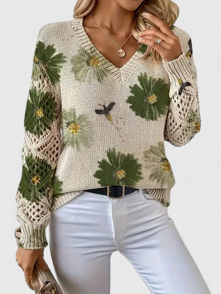 Kaiti | Elegante Maglione Floreale