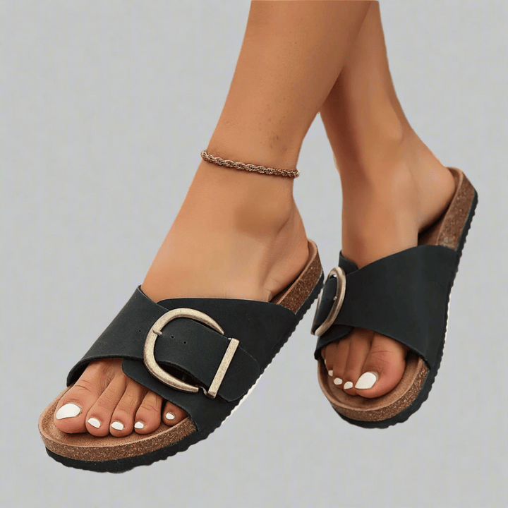 Ronja | Pantofole Vegan in Sughero con Soletta Confortevole