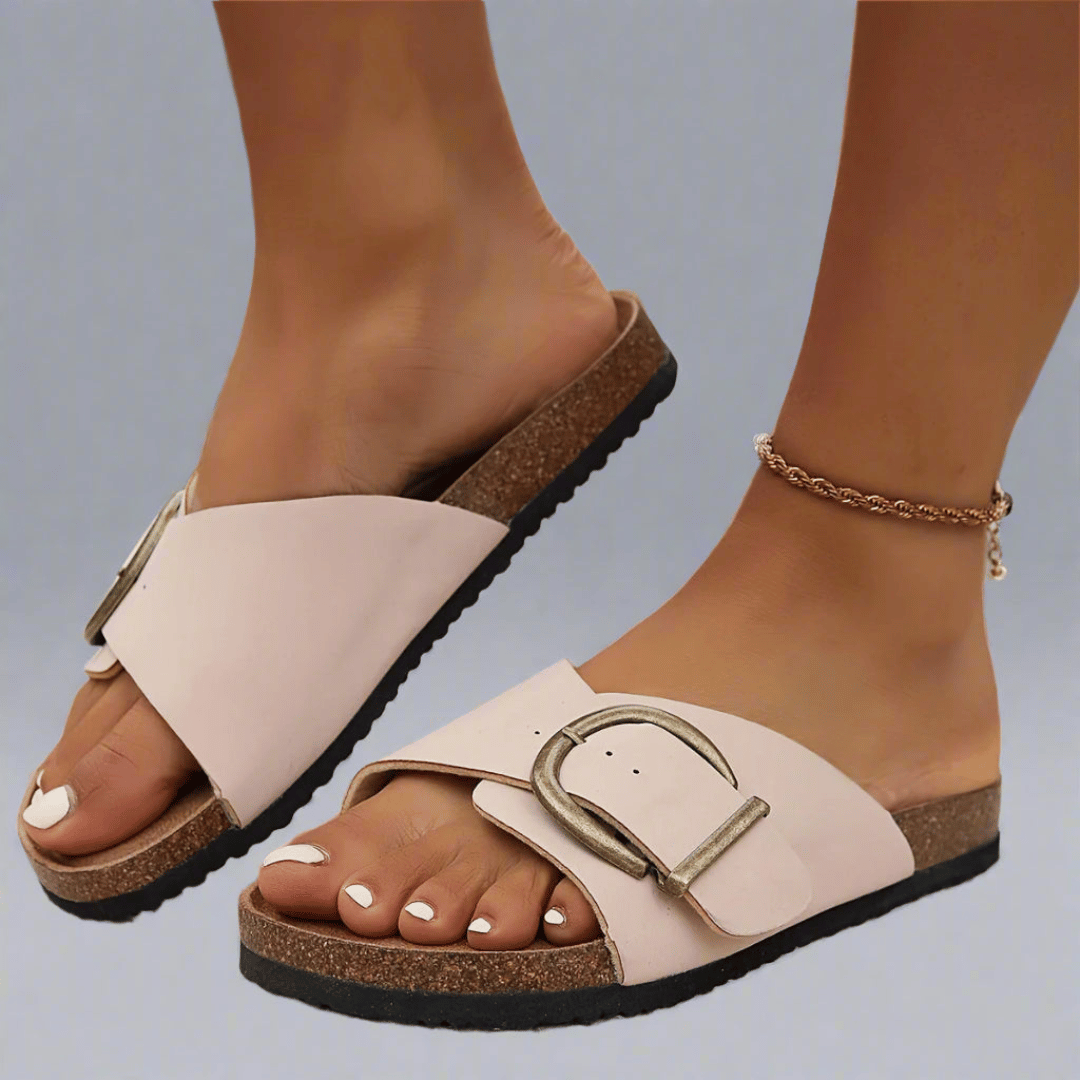 Ronja | Pantofole Vegan in Sughero con Soletta Confortevole