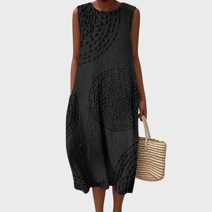 Flora | Abito in Cotone con Texture Sottile