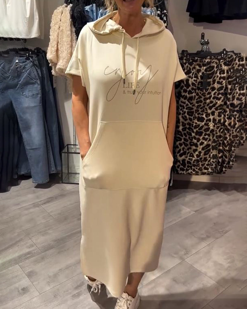 Saskia™ | Abito con Cappuccio Casual