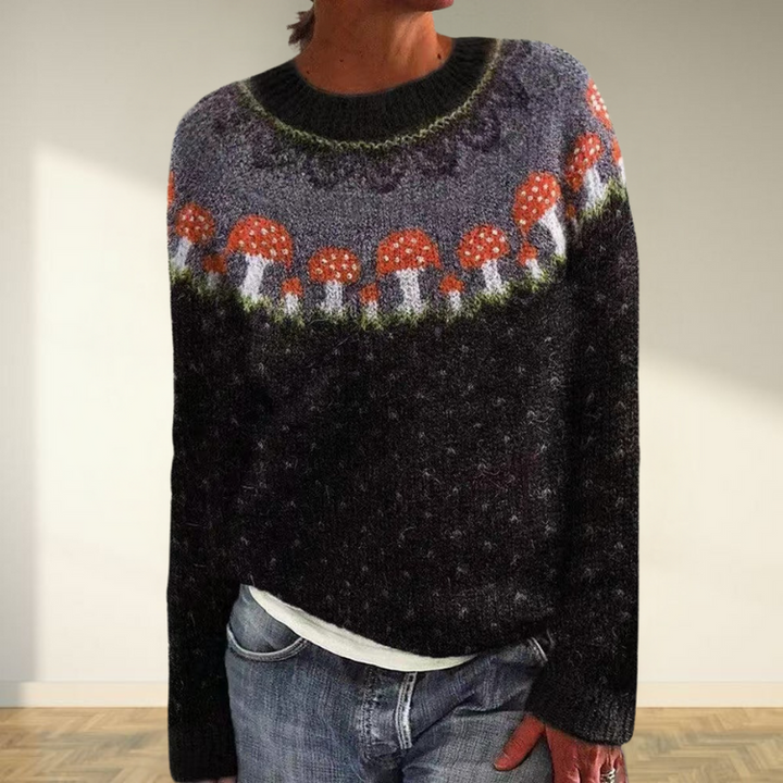 Maglione Button Mushroom – Fit Lento Perfetto per il Relax del Fine Settimana e Look Chic e Rilassato