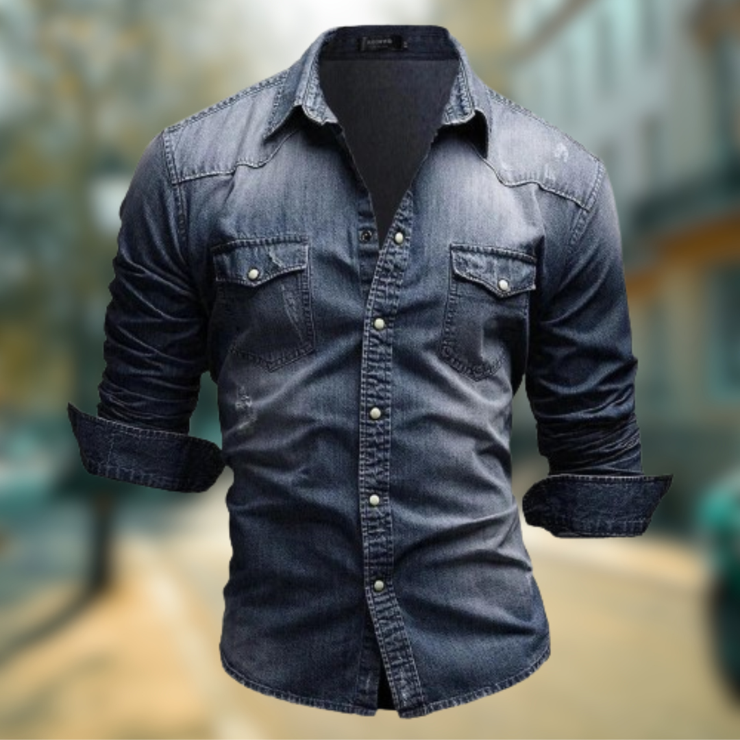 FALCO | CAMICIA DA UOMO DENIM ARTIGIANALE
