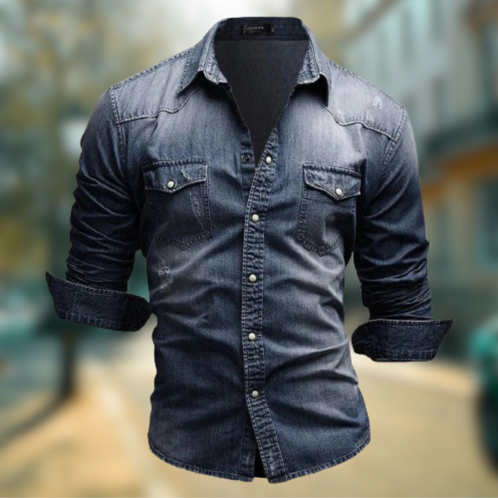 FALCO | CAMICIA DA UOMO DENIM ARTIGIANALE