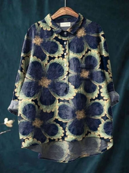 SERAPHINA I RETRO-BLOUSE FIORITE