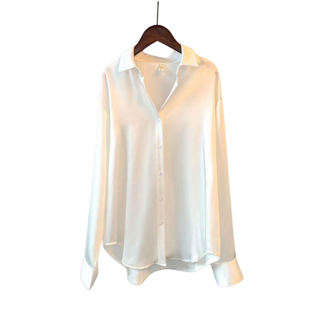 EDEN I CAMICIA IN SATIN A MANICA LUNGA