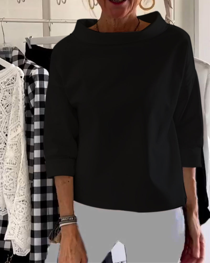 WIEBKE I BLUSA COMODA A MANICA 3/4