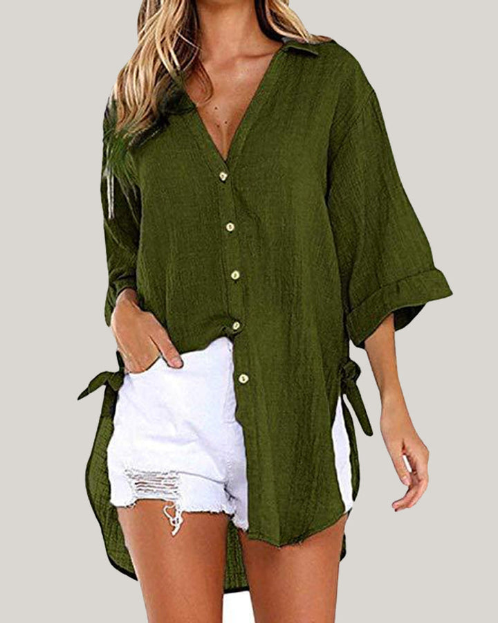 Camicia con Lacci ai Fianchi