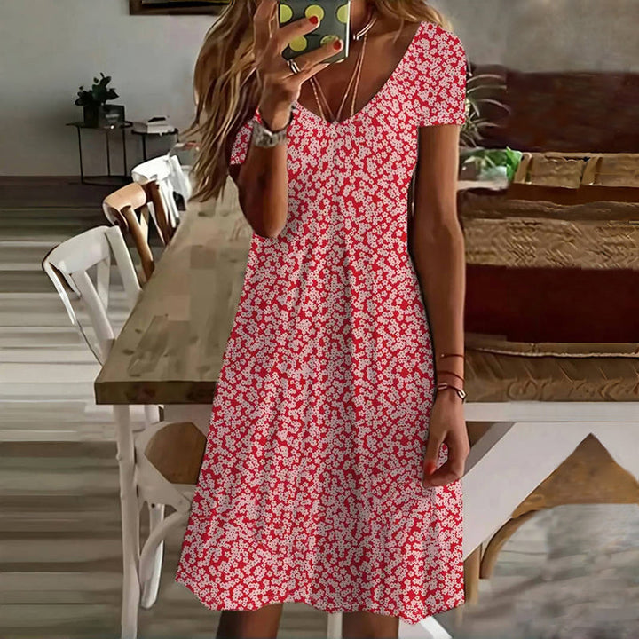 Abito Casual Con Stampa Floreale