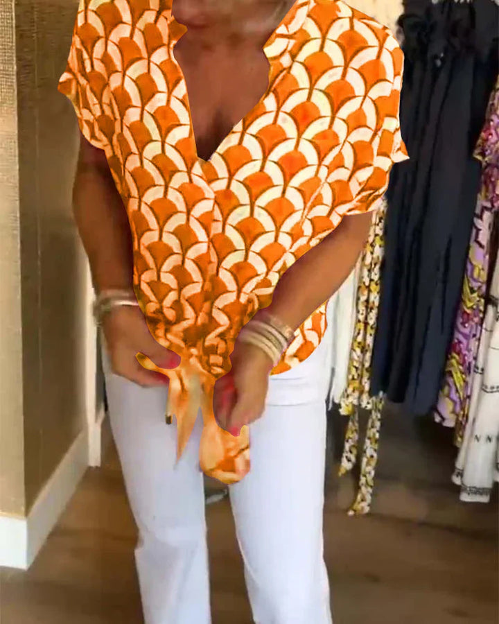 SOLVEIG CAMICIA STAMPATA ELEGANTE