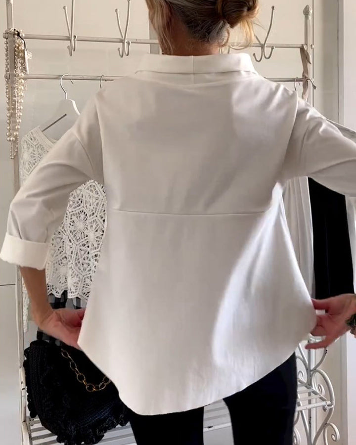 WIEBKE I BLUSA COMODA A MANICA 3/4