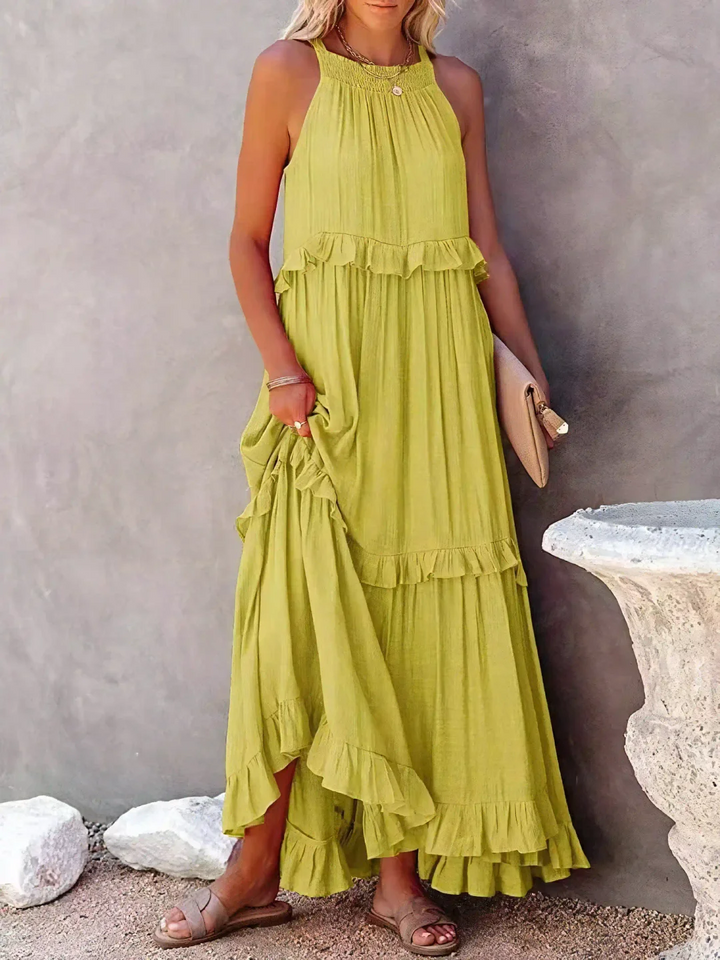 Elsie | Abito Maxi con Volant