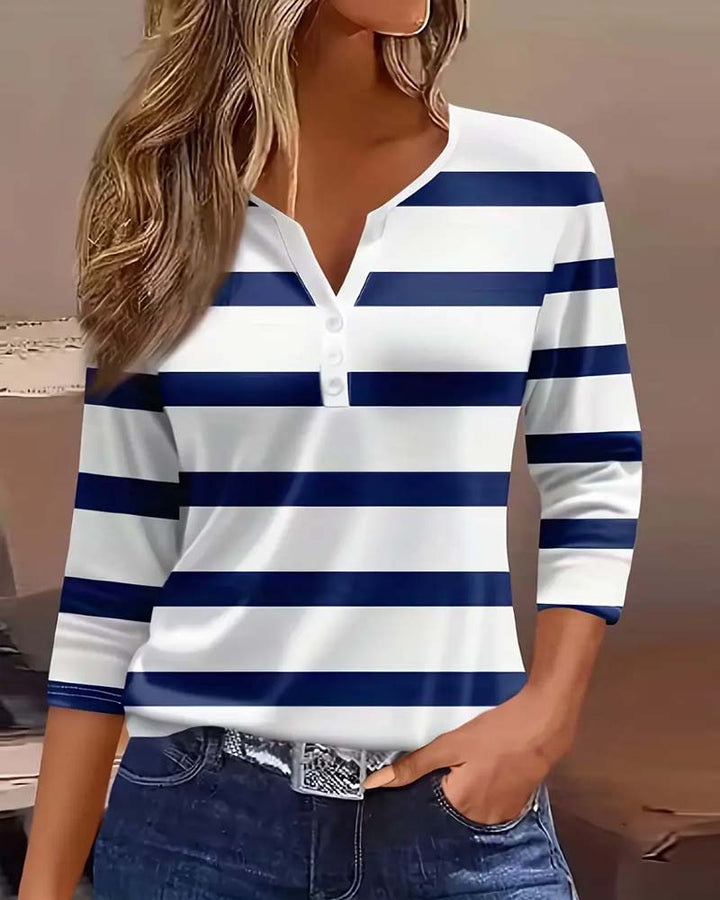 ANNALENA I ELEGANTE BLUSA A RIGHE