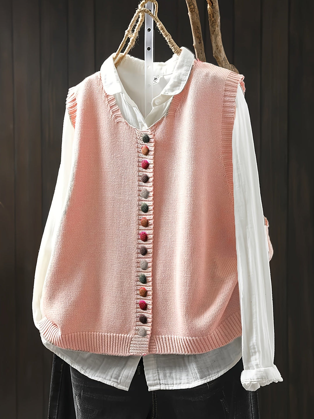 Sofia™ | Gilet Senza Maniche In Maglia