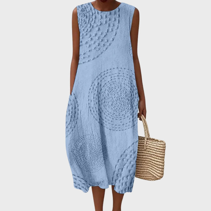 Flora | Abito in Cotone con Texture Sottile