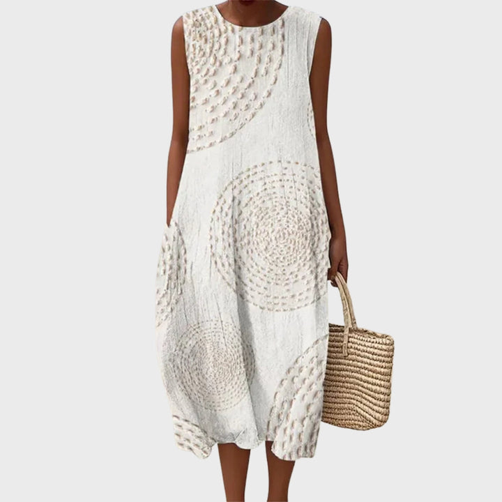Flora | Abito in Cotone con Texture Sottile