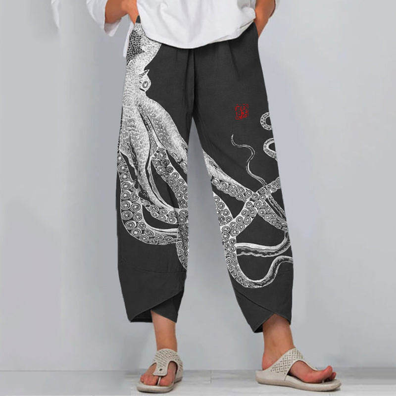 Olivia | Pantaloni Tentacoli Inkwave
