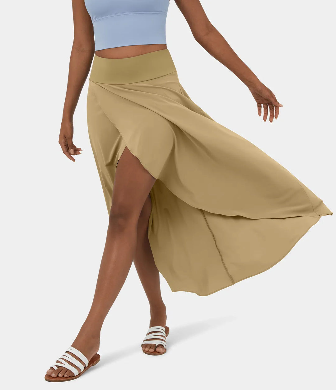 Natalia | Gonna Maxi Con Spacco Confortevole